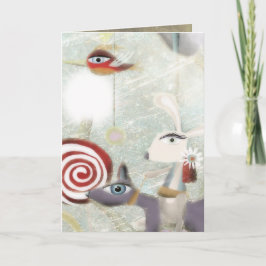 Cartão De Festividades Carrousel Snow Christmas Card