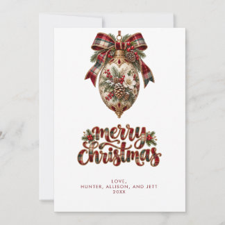 CARTÃO DE FESTIVIDADES CARTA DE NATAL MODERNA MÍNIMA