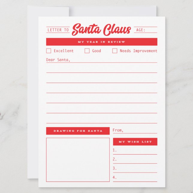 Cartão De Festividades Carta de Papais noeis do Ano em Revisão (Frente)