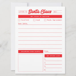 Cartão De Festividades Carta de Papais noeis do Ano em Revisão