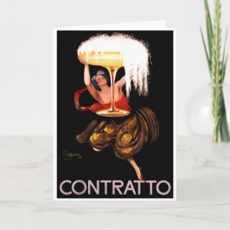 Cartão De Festividades Cartão: Contrato de Leonetto Cappiello