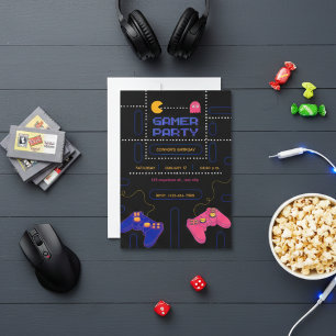 Cartão De Festividades “Cartão de Aniversário de Gamer – Diversão Épica n