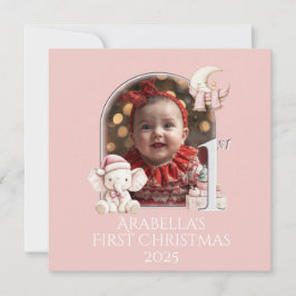 Cartão De Festividades *Cartão de Férias Planas de Natal para Garota de F