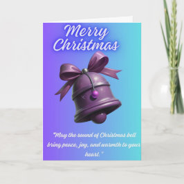 Cartão De Festividades "Cartão de Saudação da Bela de Natal Roxa