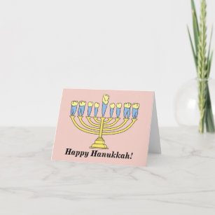 Cartão De Festividades "Cartão do dente de Hanukkah feliz"