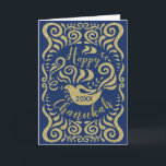 Cartão De Festividades Cartão/Envelope de Saudação Chanukah "Porta Negra"<br><div class="desc">Cartão de Saudação Chanukah "Porta Negra" com Envelope. Para personalizar, exclua texto e substitua por sua própria mensagem. Escolha seu estilo, cor e tamanho de fonte favoritos. A cor de fundo pode ser alterada selecionando uma nova cor de fundo. Obrigados para parar e comprar. Muito apreciado!! Feliz Hanukkah! Tamanho: Standard...</div>