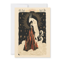 Cartão-postal - Capricorn Celestial Arte Zodiac