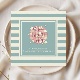 Cartão De Festividades Cartão-postal com nome personalizável de cidade di