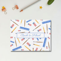 Cartão-postal de fornecimento escolar