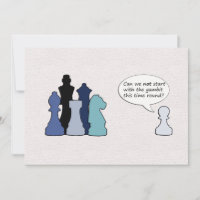 Cartão-postal Engraçado de Peças Chess