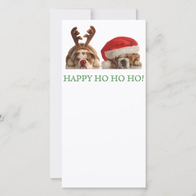 Cartão De Festividades Cartão-postal para Bulls de Natal (Frente)