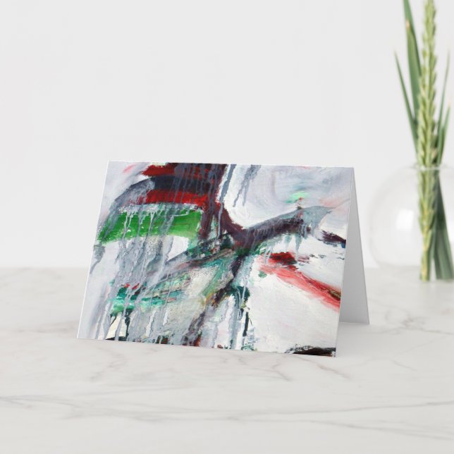 Cartão De Festividades cartão-sincelos por K Borkowski-Byrne (Frente)