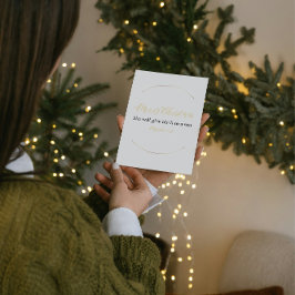 Cartão De Festividades Cartãozinho de Natal com Versículo Bíblico – Mat.