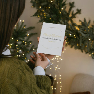 Cartão De Festividades Cartãozinho de Natal com Versículo Bíblico – Mat. 