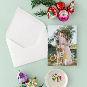 Cartão De Festividades Cartas de Natal Coloridas