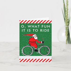 Cartão De Festividades cartas de Natal de bicicleta