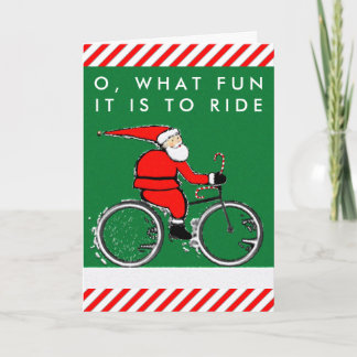 Cartão De Festividades cartas de Natal de bicicleta