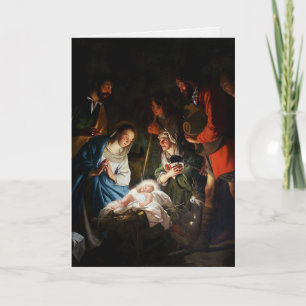 Cartão De Festividades Cartas de Natal Religiosas   Adoração dos Reis 8