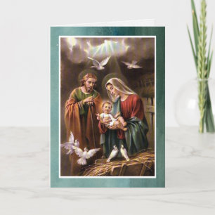 Cartão De Festividades Cartas de Natal Religiosas Joyeux Noel