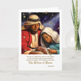 Cartão De Festividades Cartas de Natal sobre Natividade Americana African
