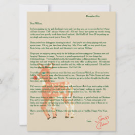 Cartão De Festividades Cartas de Papais noeis de Rena Azul