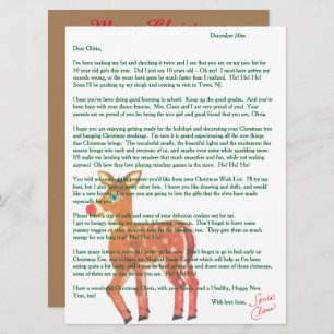 Cartão De Festividades Cartas personalizadas de Papais noeis Reindeer