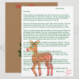 Cartão De Festividades Cartas Personalizadas dos Rena de Papai Noel