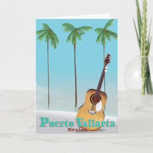Cartão De Festividades cartaz de viagem Puerto Vallarta México