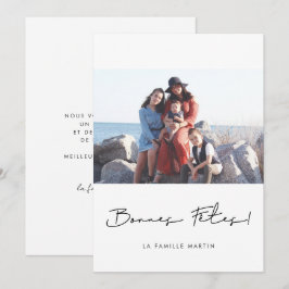 Cartão De Festividades Carte de voeu fotografia Bonnes fêtes à personnali