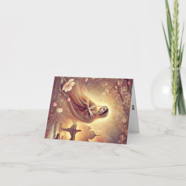 Cartão De Festividades Carte de vœux prénom féminin chinois Li-Na (Frente)