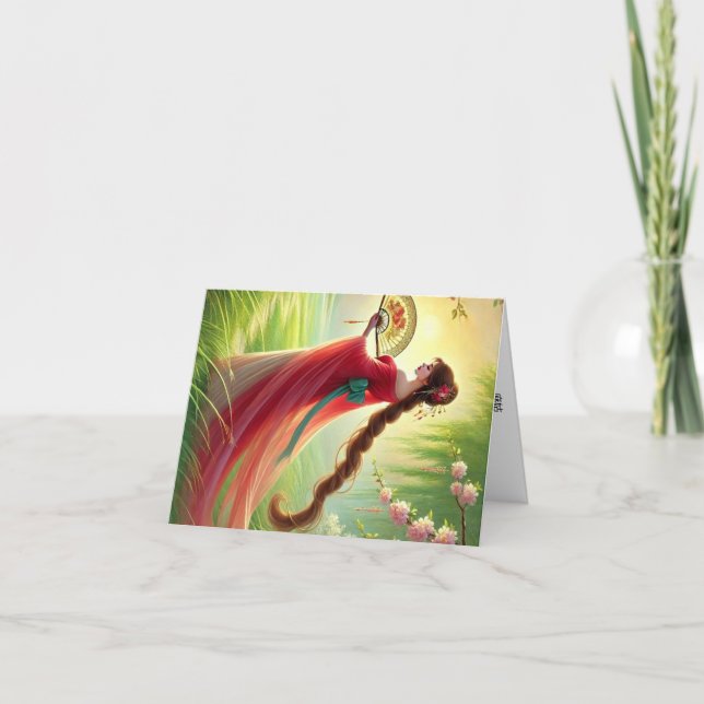 Cartão De Festividades Carte de vœux prénom féminin chinois Ma-Ku. (Frente)