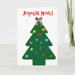 Cartão De Festividades Carte Sapin de Noël