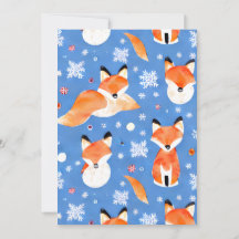 Carteira de Natal para raposas