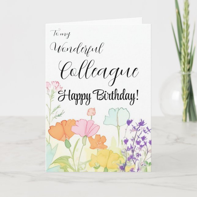 Cartão De Festividades Carteira maravilhosa para seu aniversário (Frente)