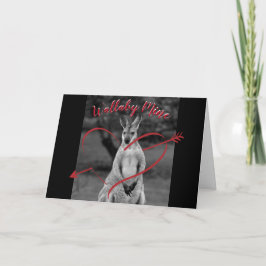 Cartão De Festividades Carteira Wallaby Mine Heart - Dia de os namorados