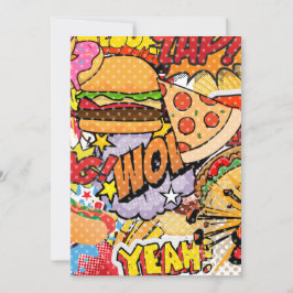 Cartão De Festividades Cartoon de comida