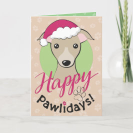 Cartão De Festividades Cartoon de Natal festejado Iggy Dog Feliz Dias