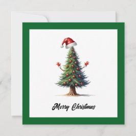 Cartão De Festividades Cartoon Engraçado Humor Feliz Bolas de Natal