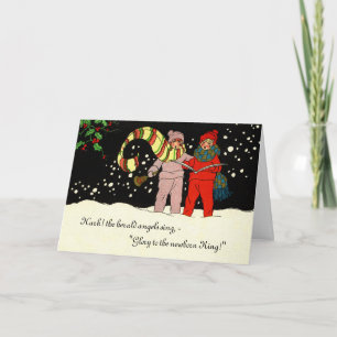 Cartão De Festividades Cartuchos de placa de natal vintage