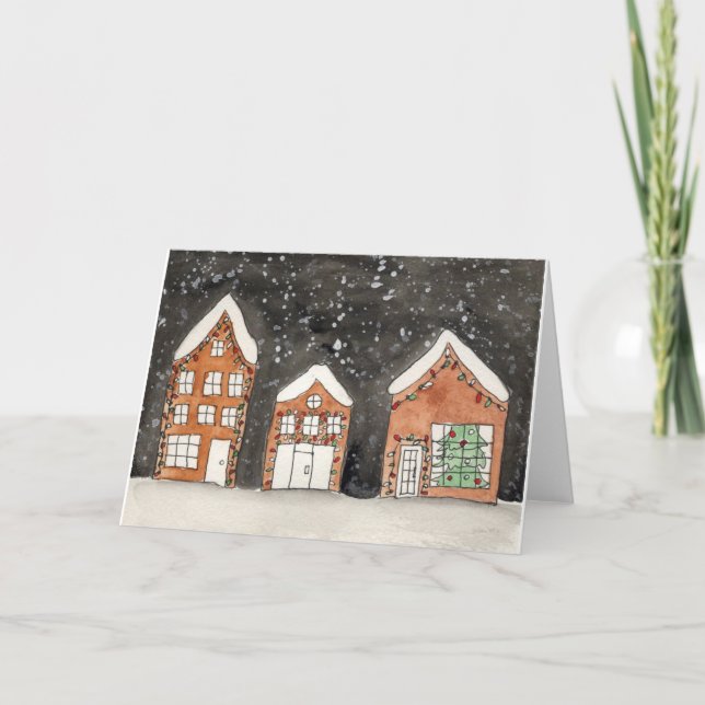 Cartão De Festividades Casa de férias (Frente)