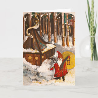 Cartão De Festividades Casa do gnomo