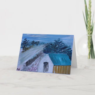 Cartão De Festividades Casa no monte