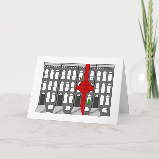 Cartão De Festividades Casa nova para os feriados (Frente)