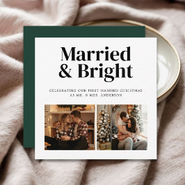 Cartão De Festividades Casado e Brilho Nelwywn Primeiro Natal 2 Foto