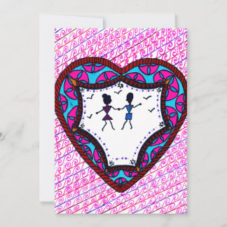 Cartão De Festividades Casal dançante