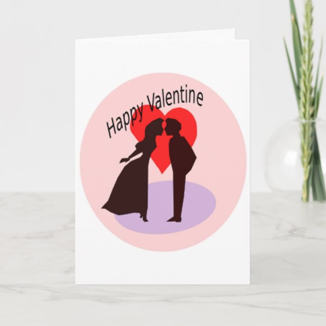 Cartão De Festividades Casal dia de os namorados (Frente)