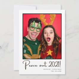 Cartão De Festividades Casal do Peace Out 2021