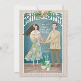 Cartão De Festividades Casal Filipino