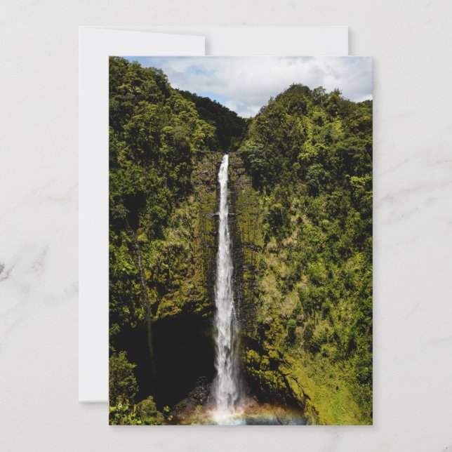 Cartão De Festividades Cascata (Frente)