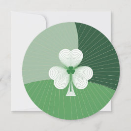 Cartão De Festividades Cascata de Trevo Personalizável